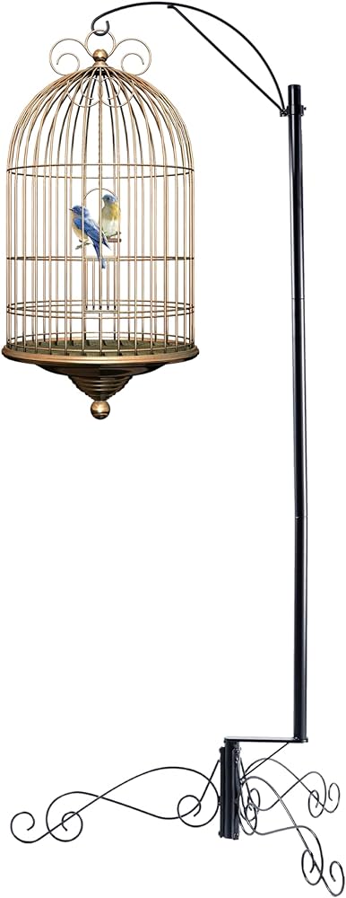 Trendy and Functional Hanging Bird Cage Stands 1