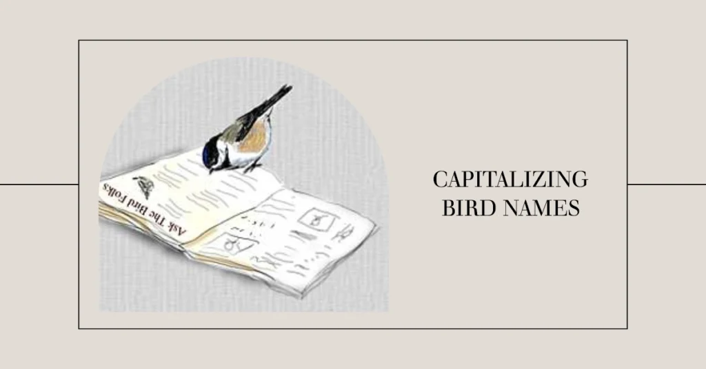 Capitalizing Bird Names